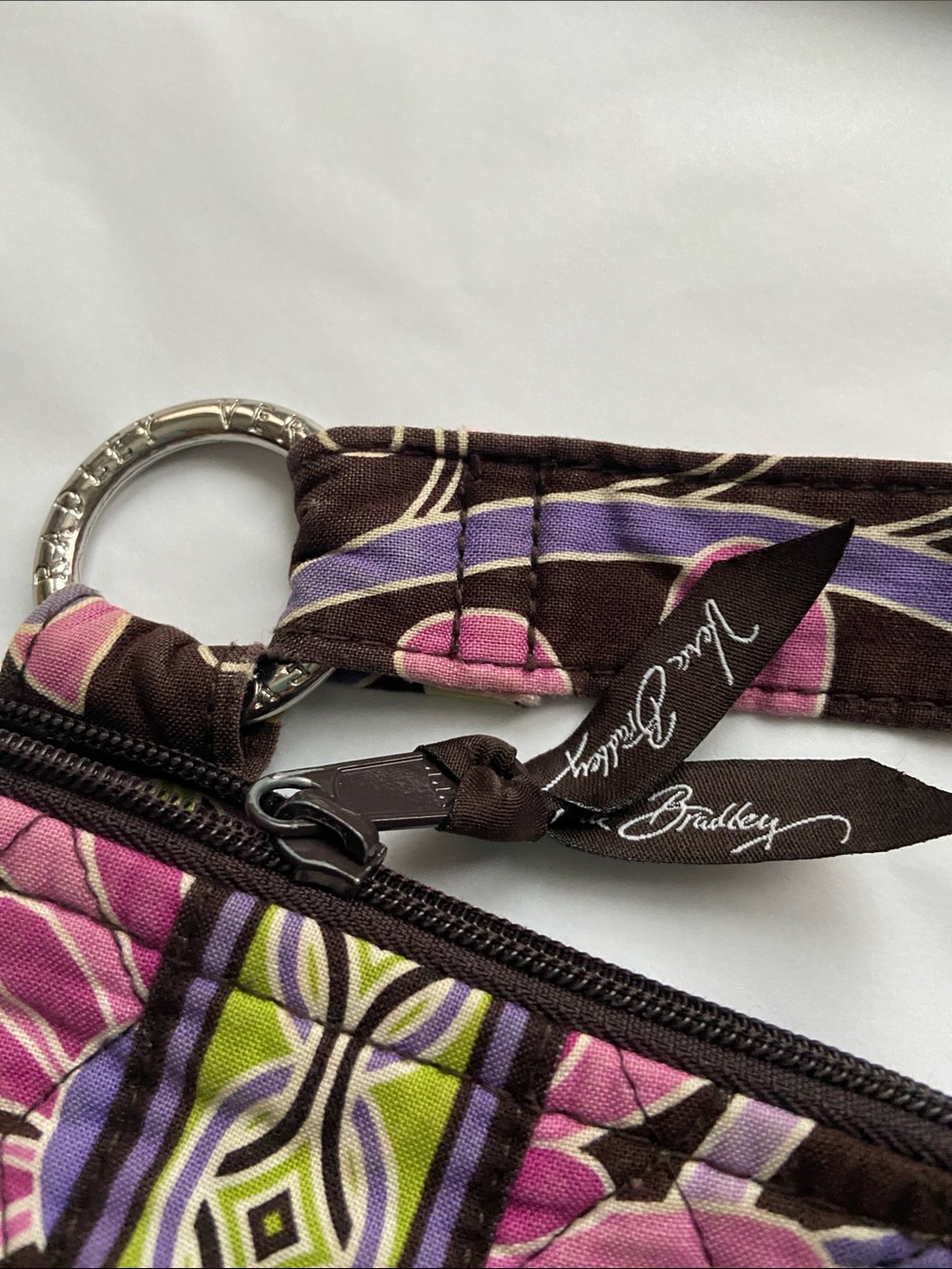 Vera bradley brown & purple crossbody bag - Picture 3 of 6